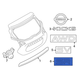 Nissan OE - Rear Hatch Emblem