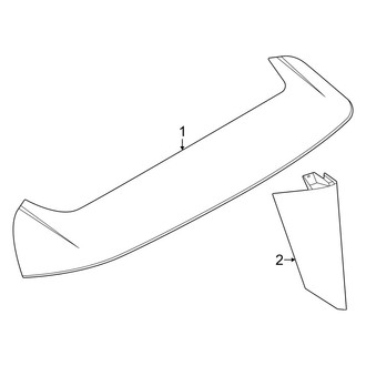 Nissan OE - Lift Gate - Rear Spoiler