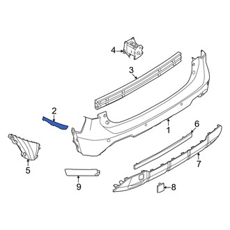 Nissan OE - Rear Left Bumper Cover Bracket