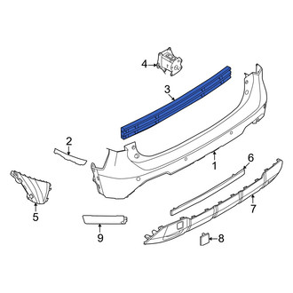Nissan OE - Rear Bumper Impact Bar