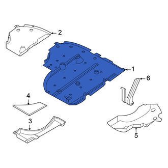Nissan OE - Rear Center Floor Pan Splash Shield