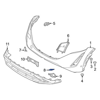 Nissan OE - Front Left Bumper Trim
