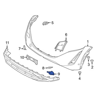 Nissan OE - Front Left Fog Light Trim