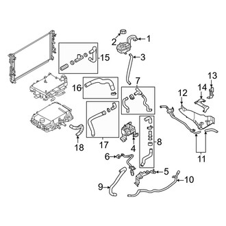 Nissan OE - Cooling - Hoses & Lines (Passenger Side)