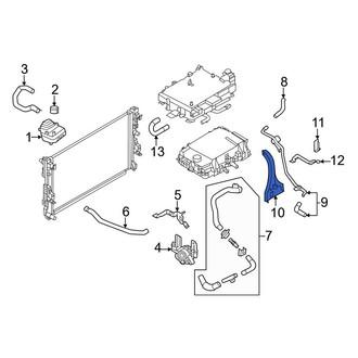 Nissan OE - Drive Motor Inverter Coolant Line Bracket