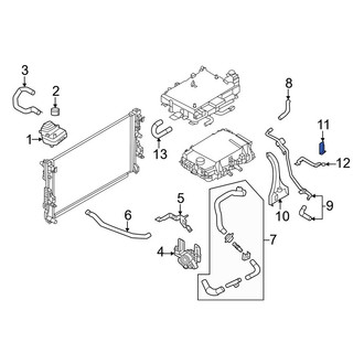 Nissan OE - Drive Motor Inverter Coolant Line Bracket