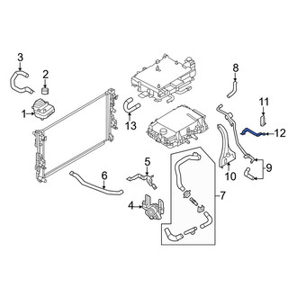 Nissan OE - Drive Motor Inverter Coolant Line Bracket