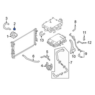 Nissan OE - Right Drive Motor Inverter Coolant Reservoir Cap
