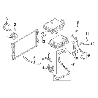 Nissan OE - Cooling - Hoses & Lines (Driver Side)