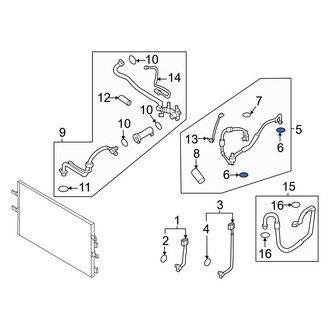 Nissan OE - A/C Refrigerant Line O-Ring