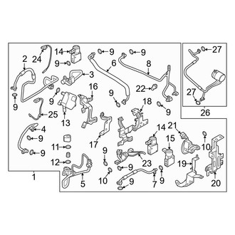 Nissan OE - Air Conditioner & Heater - Condenser, Compressor & Lines (High Side A/C Lines)