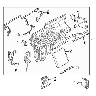 Nissan OE - Air Conditioner & Heater - Evaporator & Heater Components