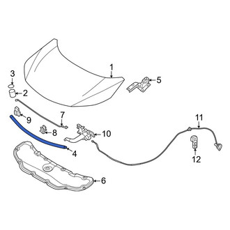 Nissan OE - Front Hood Seal