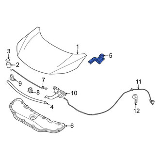 Nissan OE - Front Left Hood Hinge