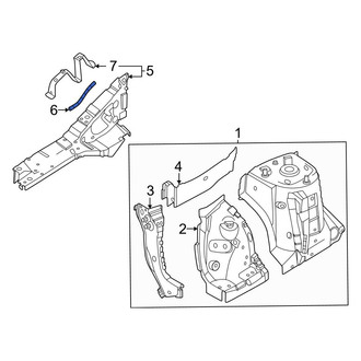 Nissan OE - Right Fender Rail Seal