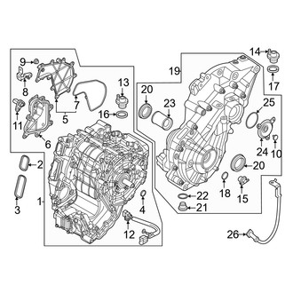 Nissan OE - Electrical Components (Rear Drive Unit), (AWD)