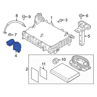 Nissan OE - Front Drive Motor Battery Pack Charger Bracket