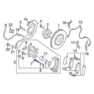 Nissan OE - Disc Brake Caliper Hardware Kit