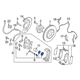 Nissan OE - Front Disc Brake Caliper Seal Kit