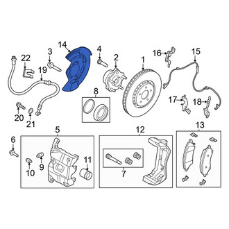 Nissan OE - Front Left Brake Dust Shield