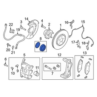 Nissan OE - Front Disc Brake Caliper Seal Kit