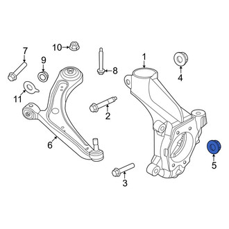 Nissan OE - Lower Steering Knuckle Nut