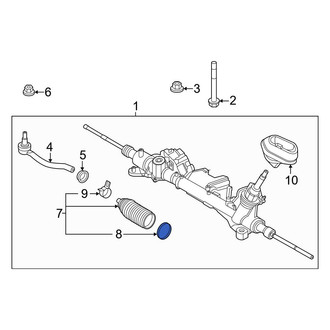 Nissan OE - Inner Rack and Pinion Bellows Clamp