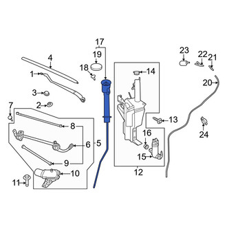 Nissan OE - Front Washer Fluid Reservoir Filler Pipe