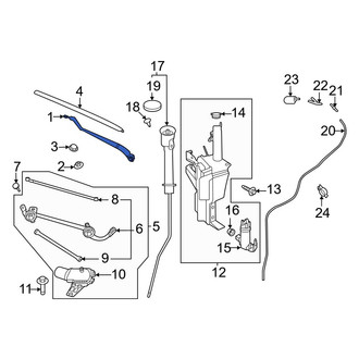 Nissan OE - Front Left Wiper Arm