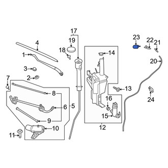 Nissan OE - Front Windshield Washer Hose Connector