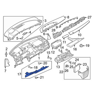 Nissan OE - Left Instrument Panel Knee Bolster