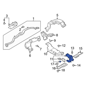 Nissan OE - Rear Center Instrument Panel Air Duct