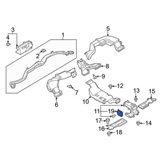 Nissan OE - Rear HVAC Floor Mode Door Actuator