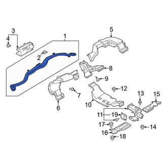Nissan OE - Front Instrument Panel Air Duct