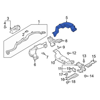 Nissan OE - Front Right Instrument Panel Air Duct
