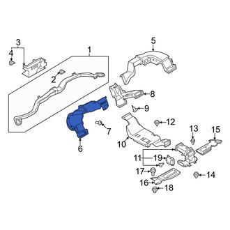 Nissan OE - Front Left Instrument Panel Air Duct