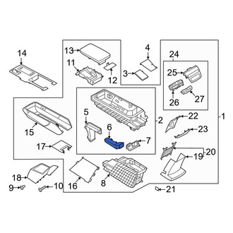Nissan OE - Rear Center Instrument Panel Air Duct