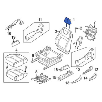 Nissan OE - Front Left Headrest
