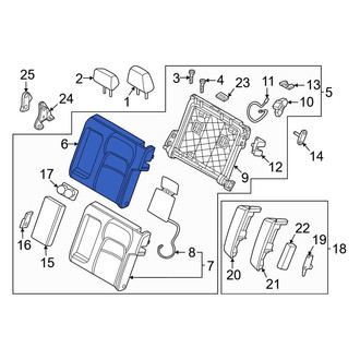 Nissan OE - Rear Left Seat Back Cushion Cover