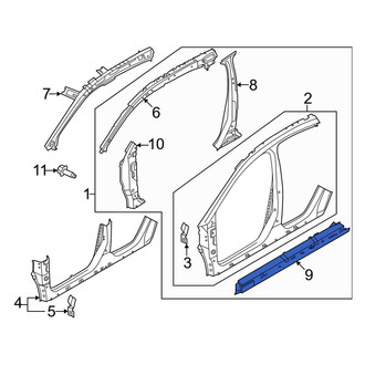 Nissan OE - Right Rocker Panel Reinforcement