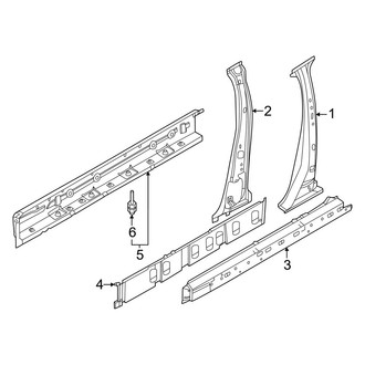 Nissan OE - Pillars, Rocker & Floor - Center Pillar & Rocker