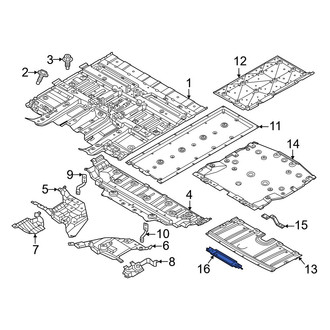Nissan OE - Floor Pan Splash Shield Brace