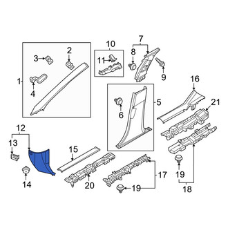 Nissan OE - Left Kick Panel Trim