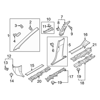 Nissan OE - Pillars, Rocker & Floor - Interior Trim