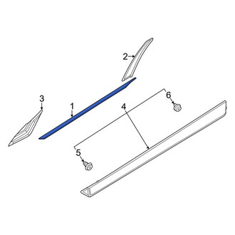 Nissan OE - Front Left Door Belt Molding