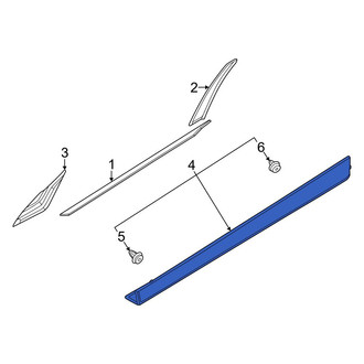 Nissan OE - Front Left Door Molding