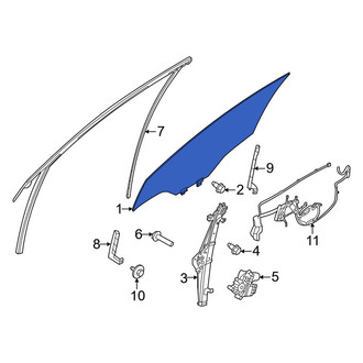 Nissan OE - Front Left Door Glass