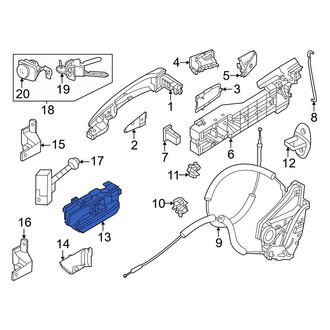 Nissan OE - Rear Right Inner Interior Door Handle