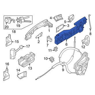 Nissan OE - Front Left Exterior Door Handle Base