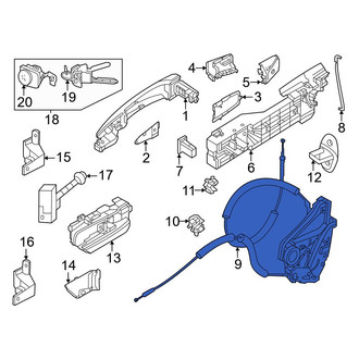 Nissan OE - Front Left Door Latch Assembly